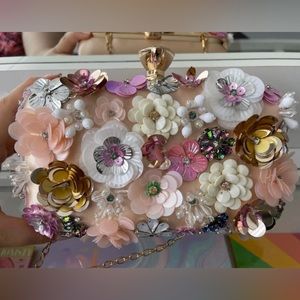 Floral Embellished Evening Bag